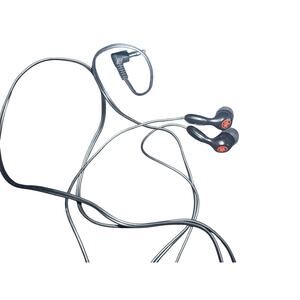 Air Canada Airlines In Ear Flight Earphones Headphones Black 3.5mm Jack Wired